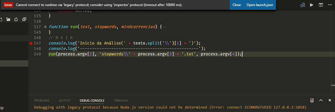 How to debug javascript code on VS Code Terminal? · Issue #32240 ...