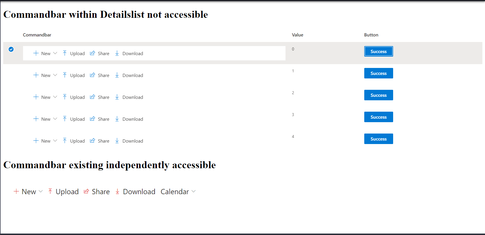 Commandbar elements within detailslist not accessible · Issue #10119 ...