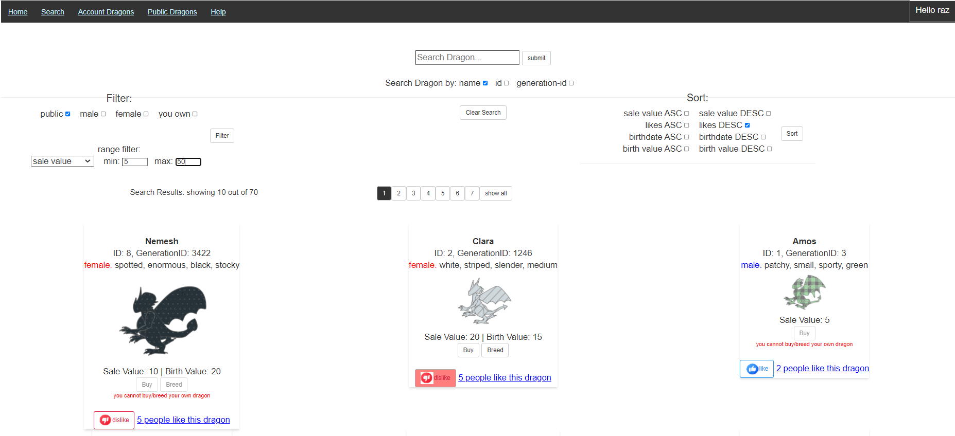 GitHub - razbikel/Dragon-Stack-Web-Application: A web application for ...