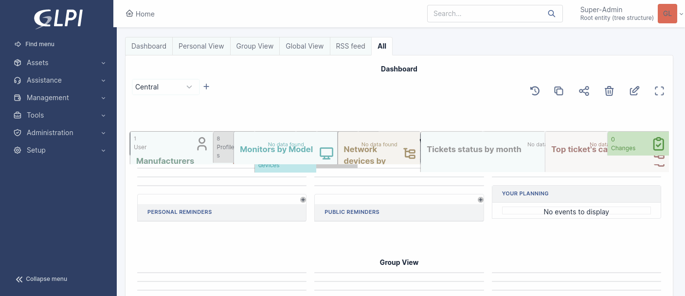 [GLPI 10] Broken dashboard · Issue #11878 · glpi-project/glpi · GitHub