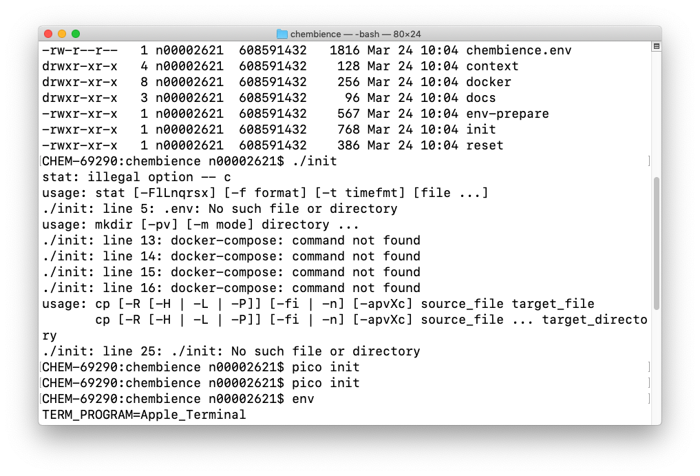Screen Shot 2019-05-07...
I get the following error on Mac OS Mojave with Docker for Mac. ![Screen Shot 2019-03-24 at 10 09 28 AM
