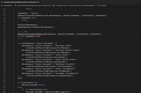 [Re-request]codeunit 7322 “Create Inventory Pick/Movement”, Code [Local ...