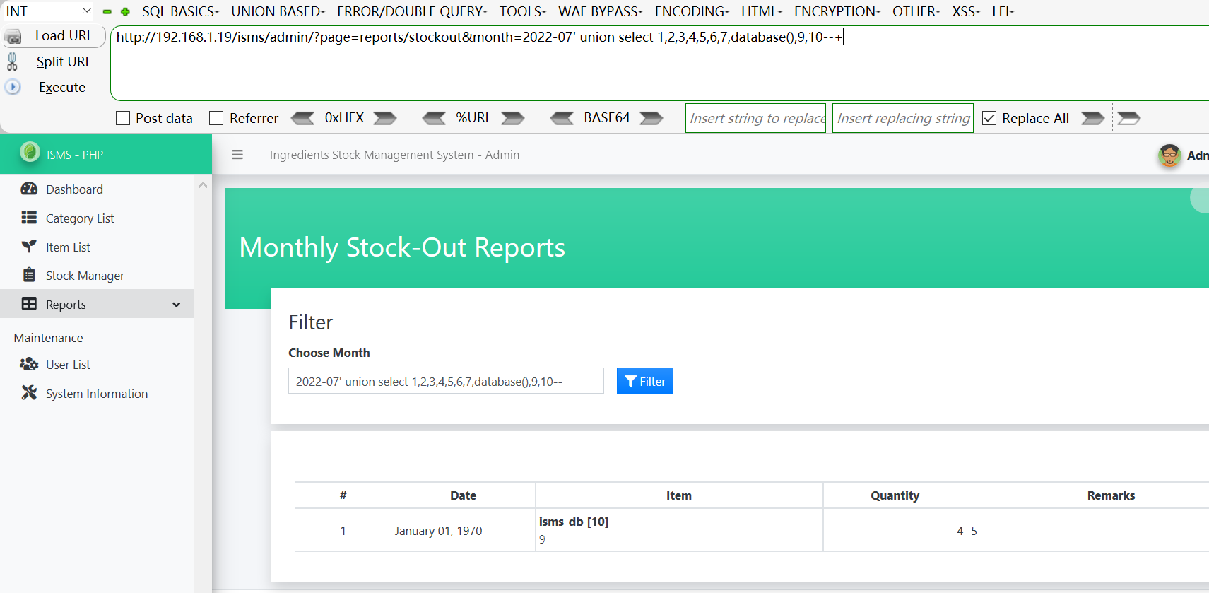 vulwiki/vendors/oretnom23/ingredientsstockmanagementsystem/SQLi2