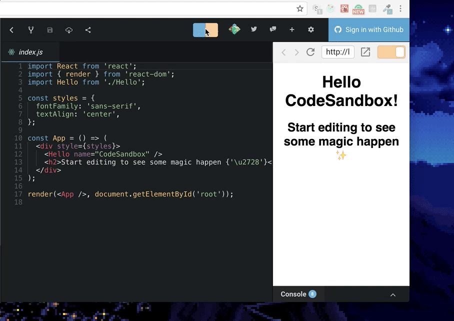 Mode select causes layout flickering · Issue #349 · codesandbox ...
