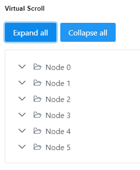 Primeng Tree structure does not working properly using VirtualScroll ...
