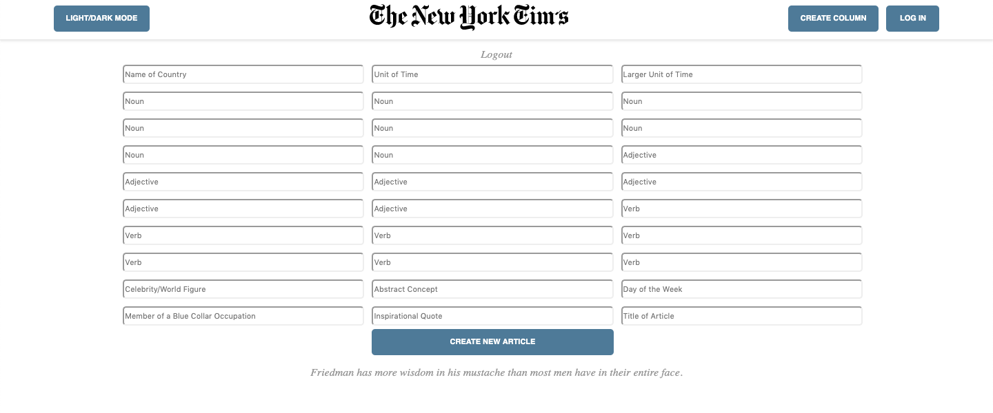 GitHub - timmalstead/Very_Important_Column_Generator: A madlib style ...