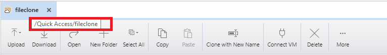 The path of the cloned file share is incorrect when cloning the ...