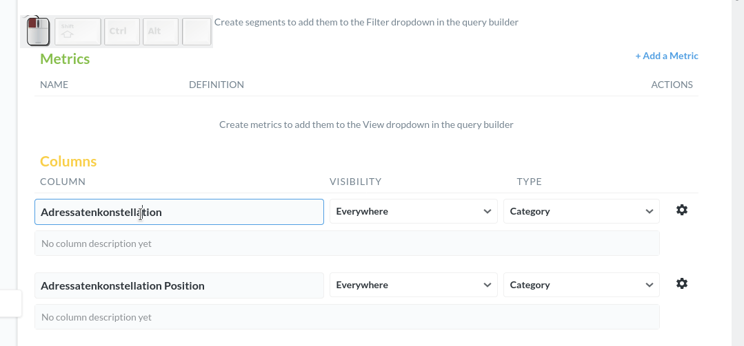 Data Model Administration Focus Traversal Keyboard Navigation Using