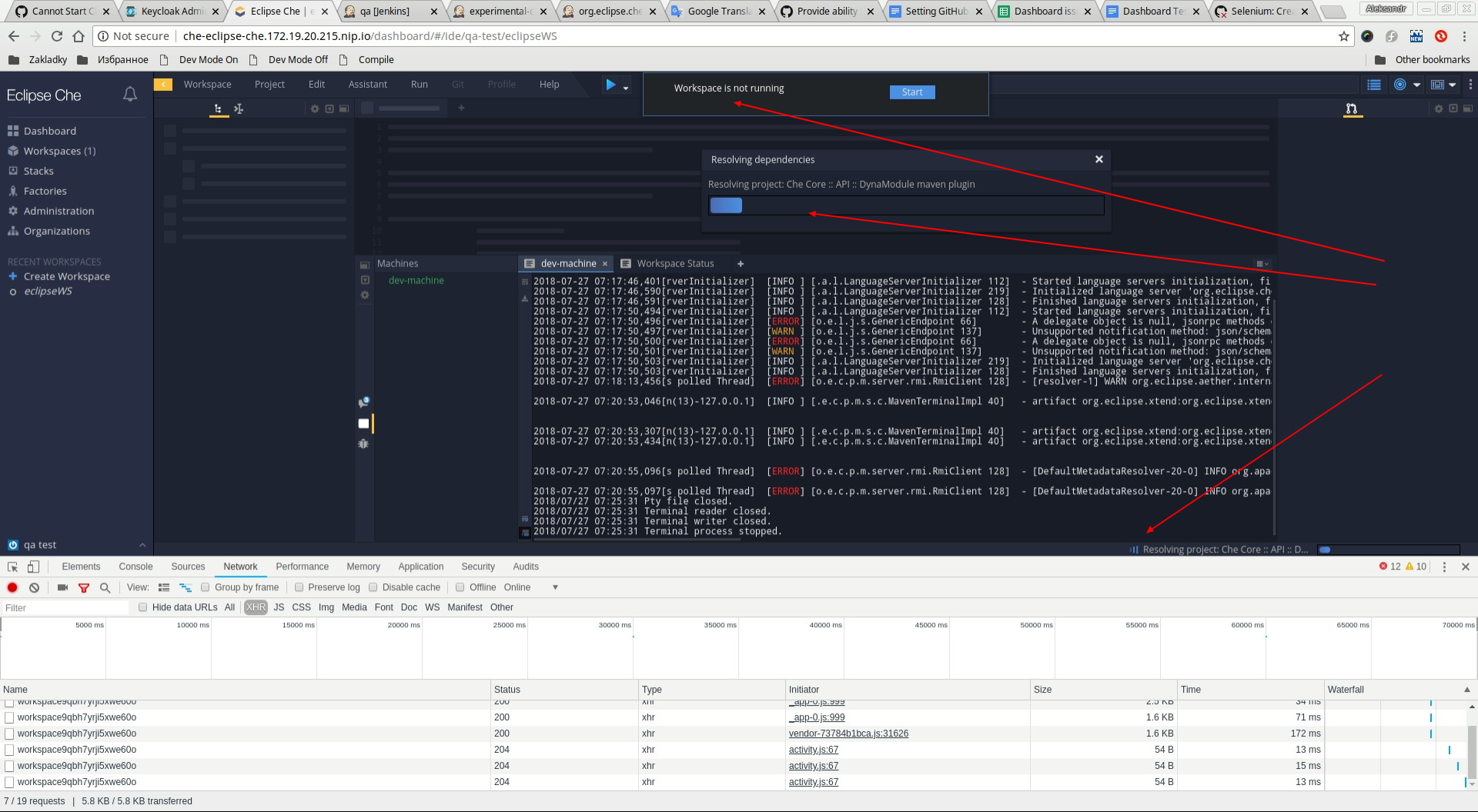 unexpected-stop-ws-when-resolve-dependencies