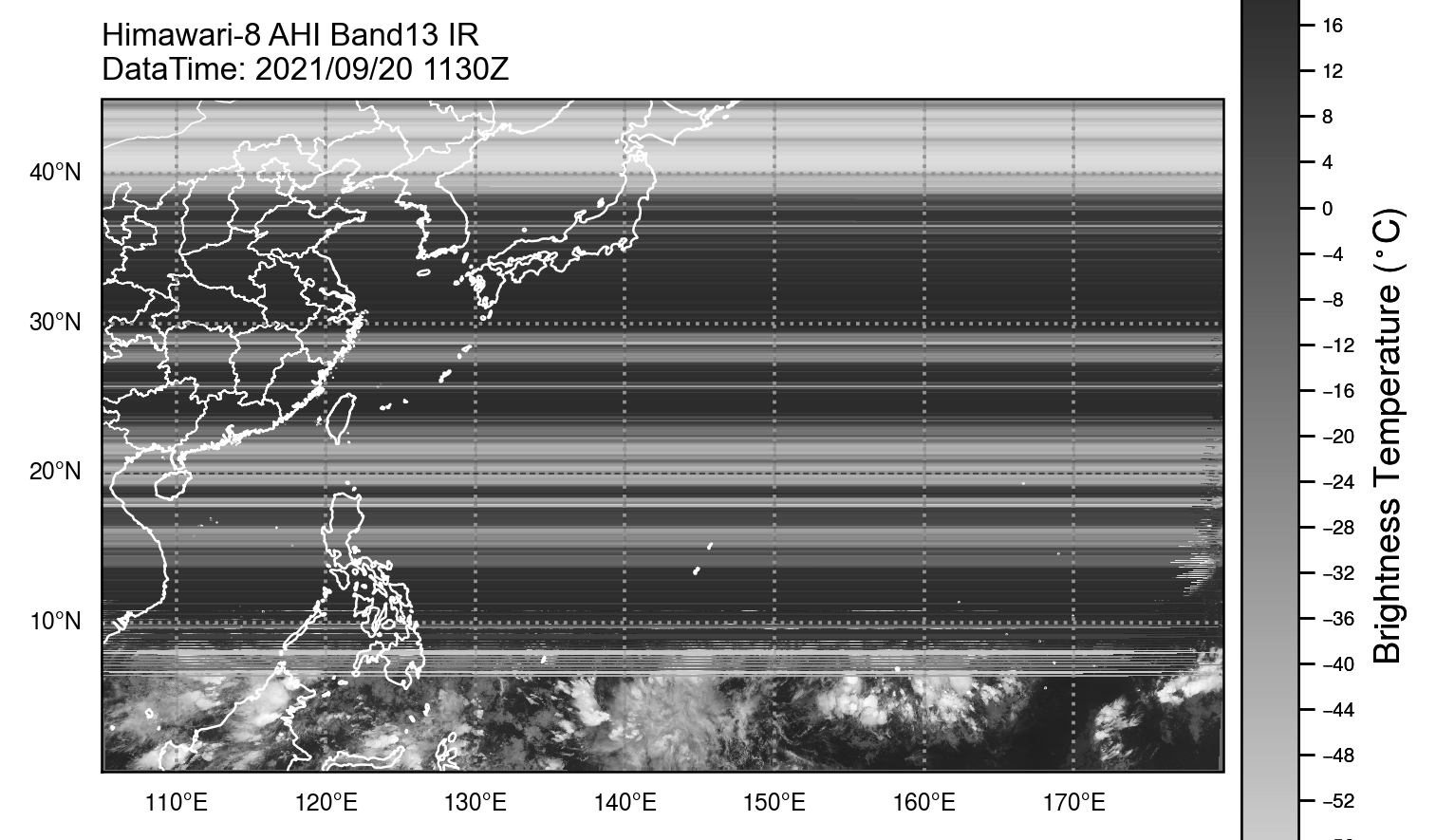 Error occurred plotting Himawari-8 · Issue #1828 · pytroll/satpy · GitHub