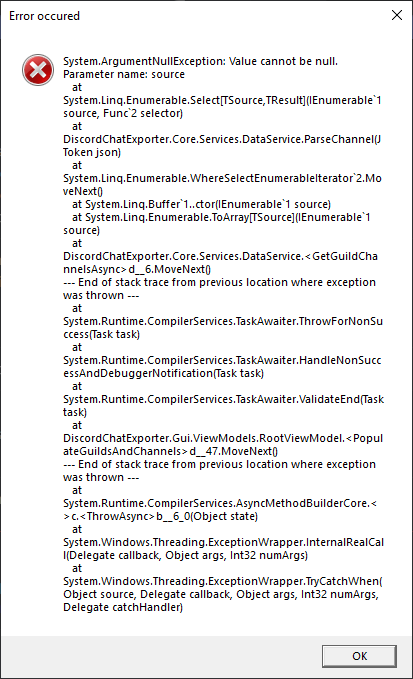 Functional token receives the following error · Issue #227 · Tyrrrz ...