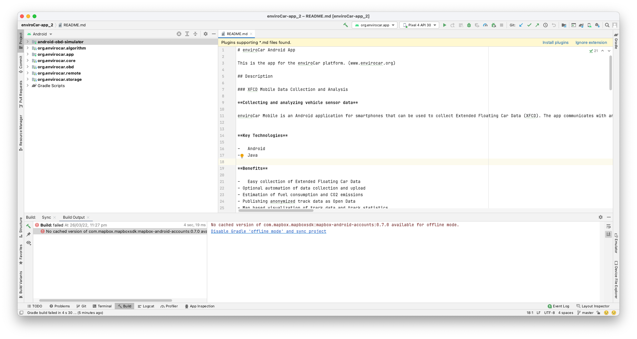 MapBox library - Build failure · Issue #895 · enviroCar/enviroCar-app ...