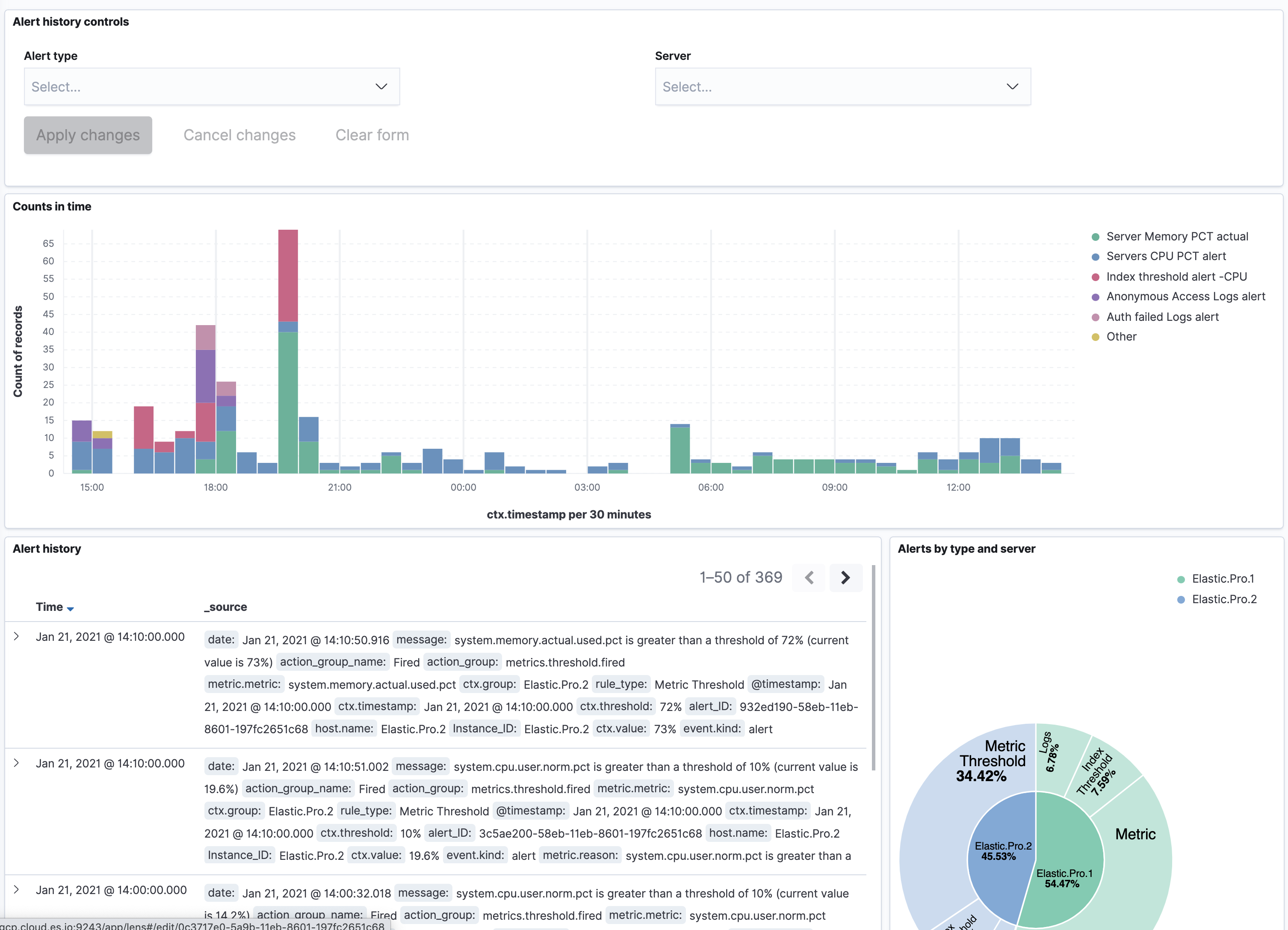 [Discuss] Alert history · Issue #88957 · elastic/kibana · GitHub