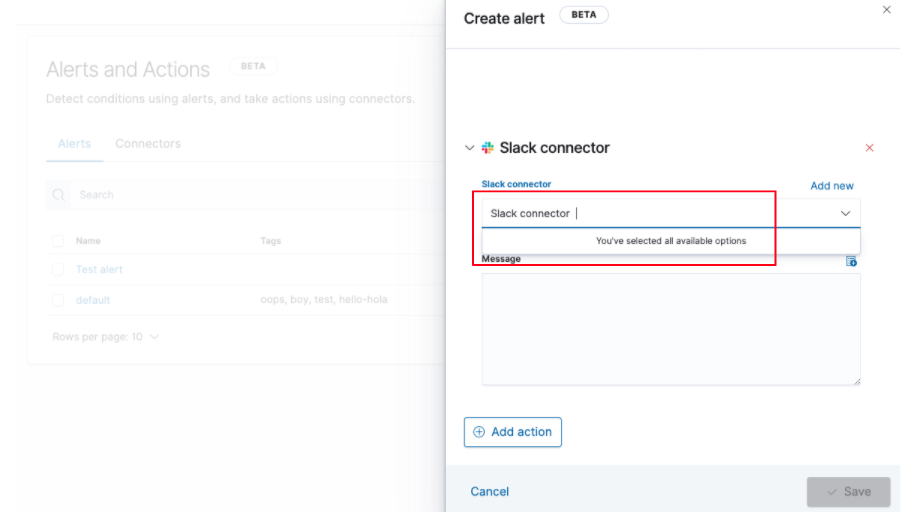 Action does not list all available connectors · Issue #63832 · elastic ...