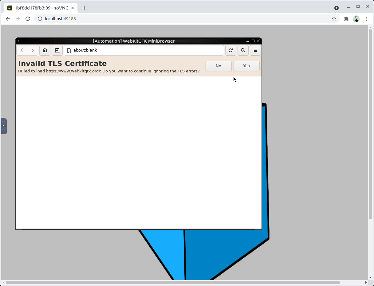 Invalid TLS certificate when using browsers/safari:14.0 · Issue #456 ...