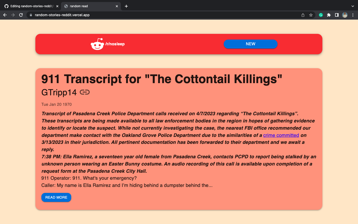 GitHub - ShammiAnand/random-stories-reddit: read random stories from reddit