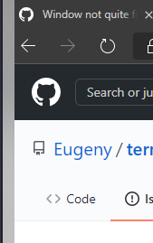 Window not quite fitting screen · Issue #3263 · Eugeny/tabby · GitHub