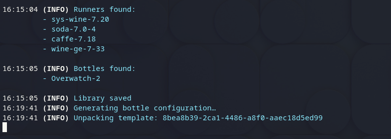 Trying to create bottle using gaming template hangs · Issue #2328 ...