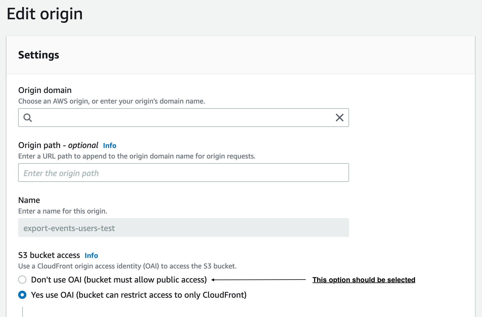 AWS CloudFront distribution S3 bucket access configuration · Issue