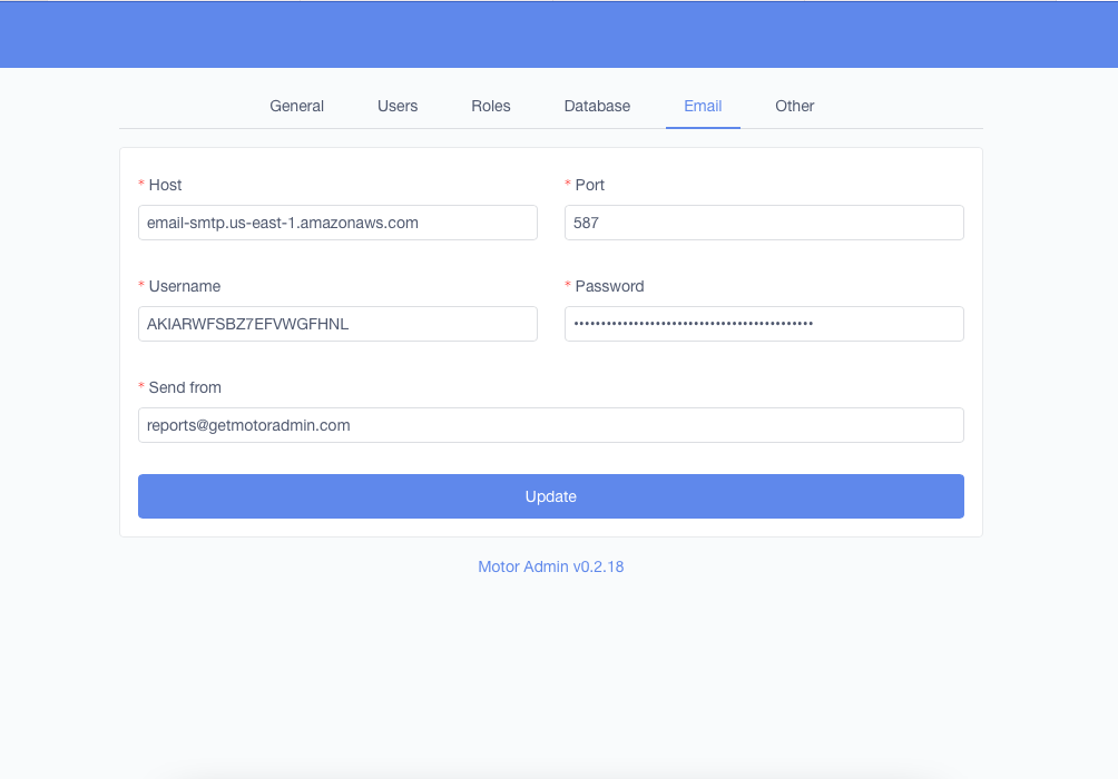 Email alerts not working when clicking "send now" · Issue 3 · motor