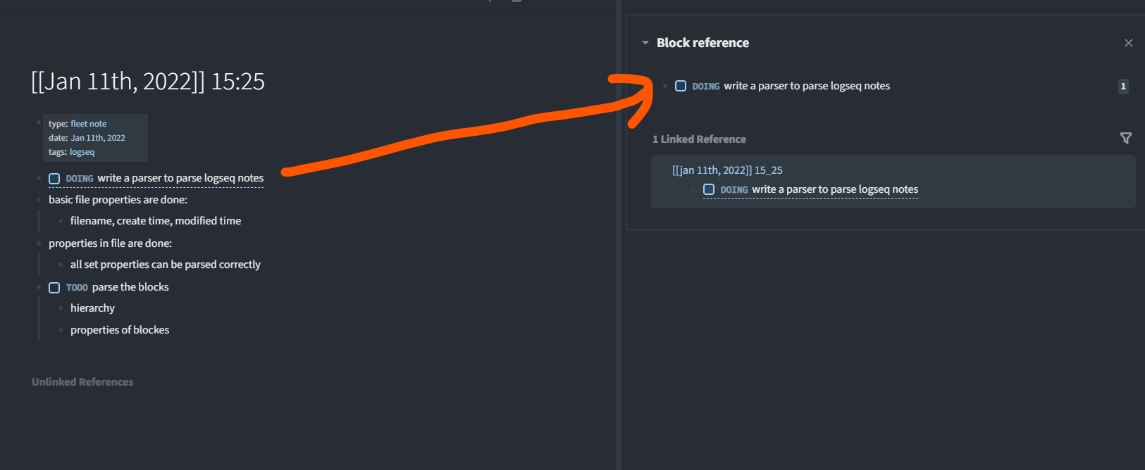 Click a block ref doesn't show the page it belongs · Issue #3865 ...