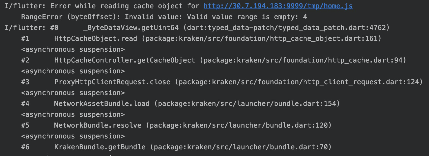 http cache 未处理 32 位系统导致报错 · Issue #643 · openkraken/kraken · GitHub