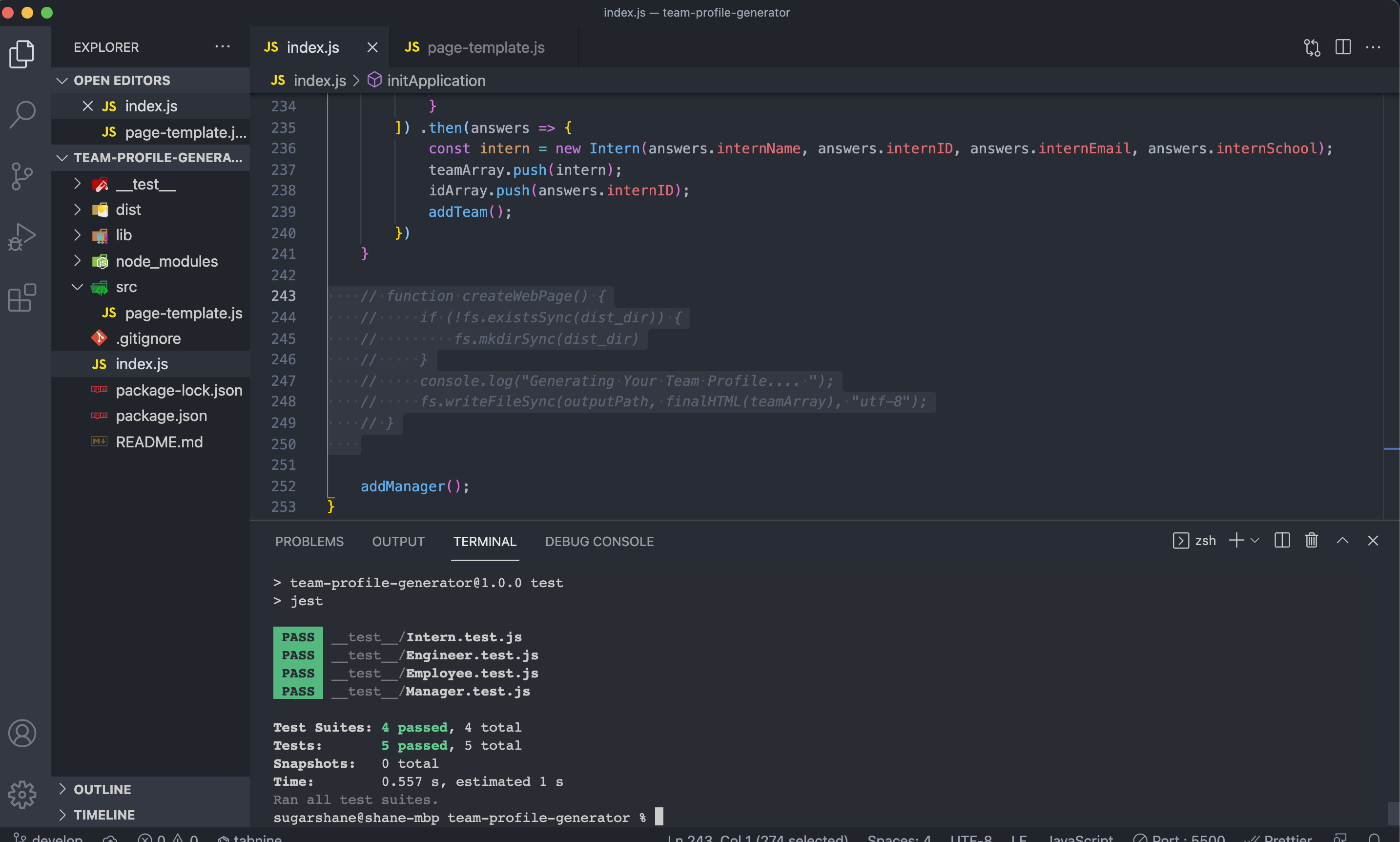 GitHub - shaner3423/team-profile-generator: Module 10: Build a Node.js ...