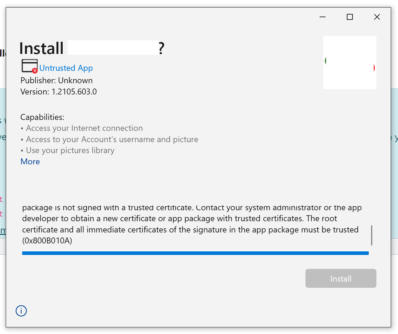 app installer error codes · Issue #271 · MicrosoftDocs/msix-docs · GitHub