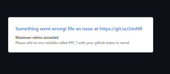github-readme-stats stopped working due to vercel error · Issue #1096 ...