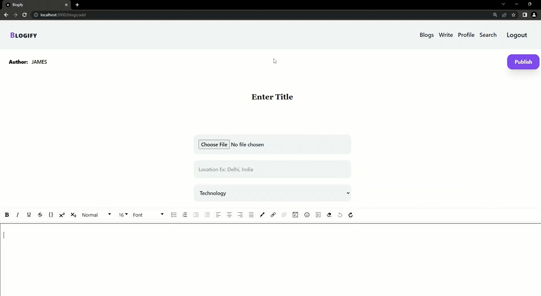 GitHub - ndkaur/Blogify