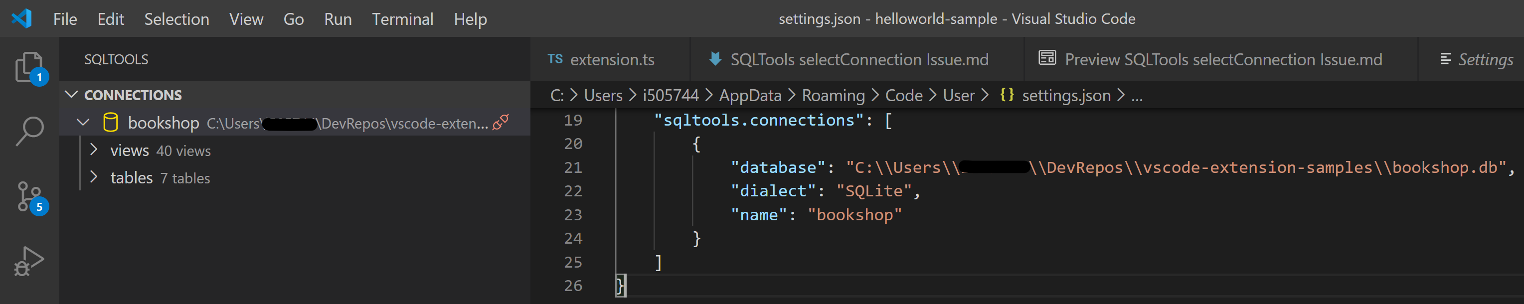 Execute "selectConnection" Command From Another Extension · Issue #537 ...