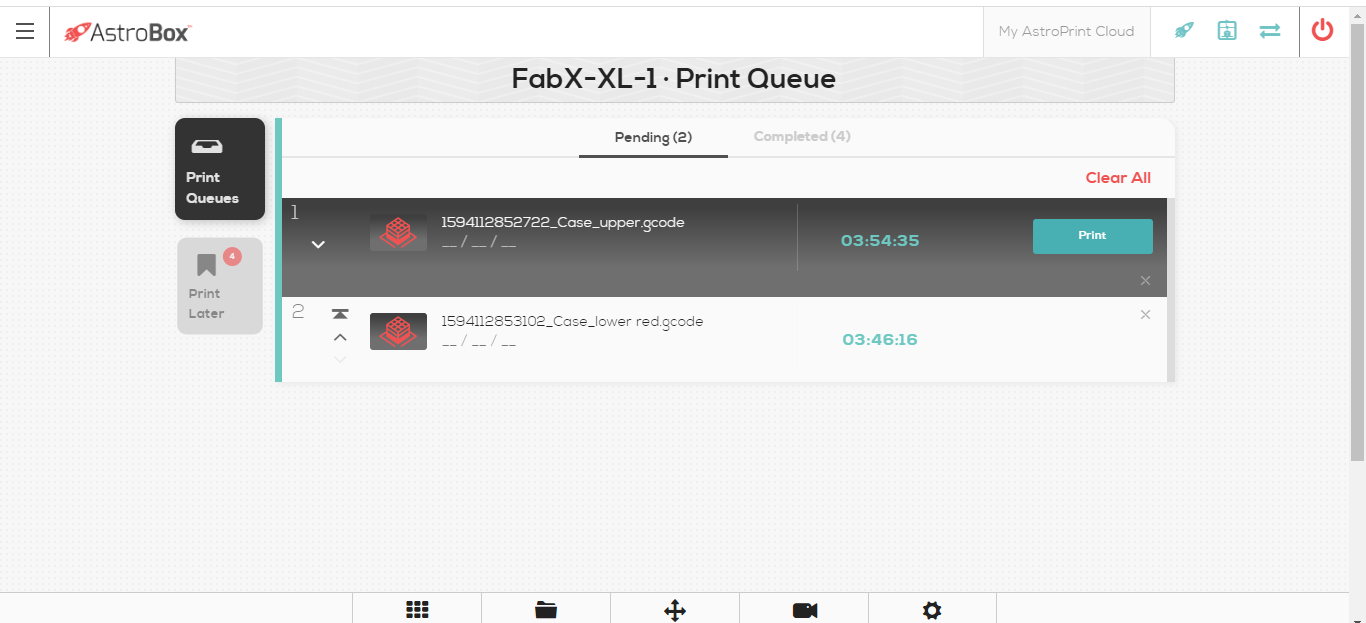 [ Print Queues ] Error when starting print from queue · Issue 571