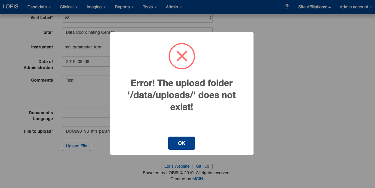 [Media] Upload folder error when uploading files · Issue #5455 · aces ...