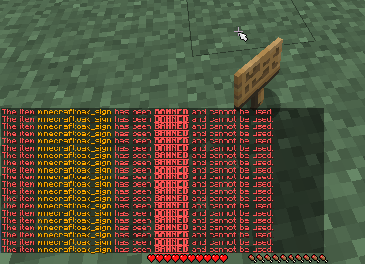 Banning an item should ban pickup · Issue #210 · bloodmc/GriefDefender ...