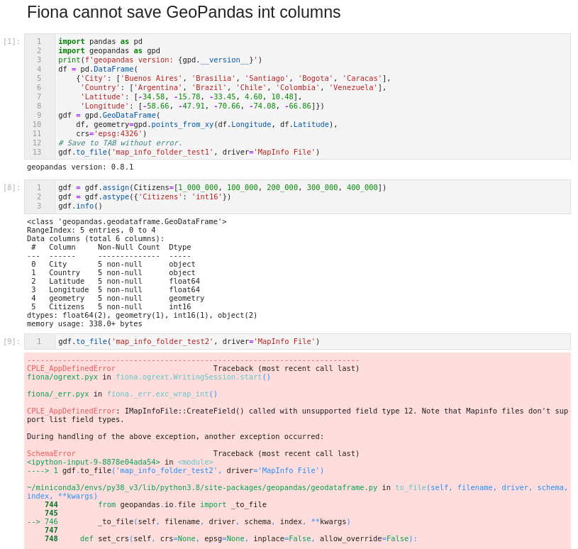 error while saving geodataframe as mapinfo .tab file · Issue #967 ...