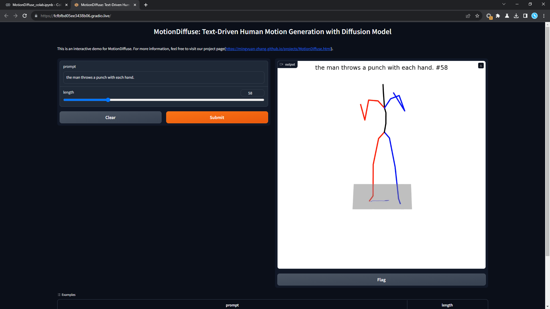 GitHub - camenduru/MotionDiffuse-colab