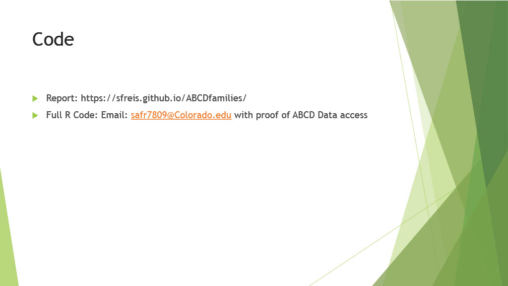 GitHub - sfreis/ABCDfamilies: Code for working with the family level ...