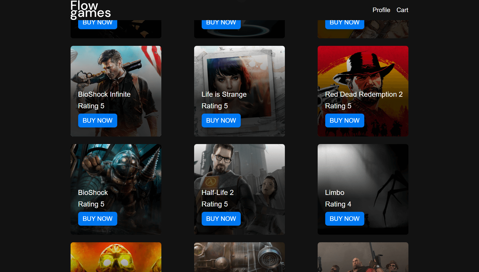 GitHub - facundocolavini/flowgames: Shop games