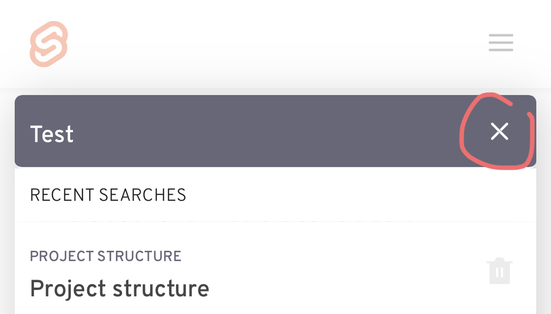 kit.svelte.dev search bar