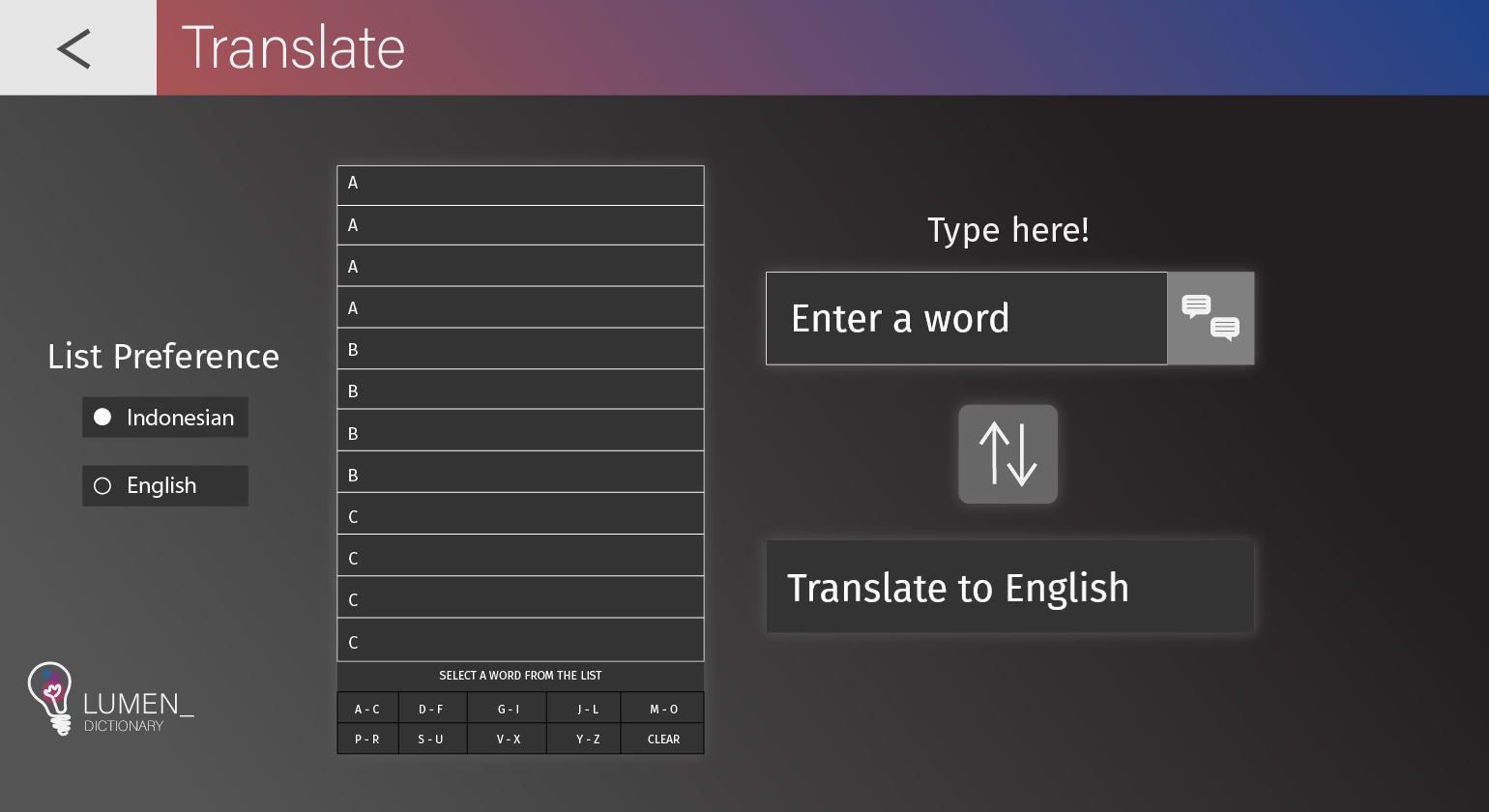 GitHub Ryo300/LumenDictionary Indonesian to English and vice versa