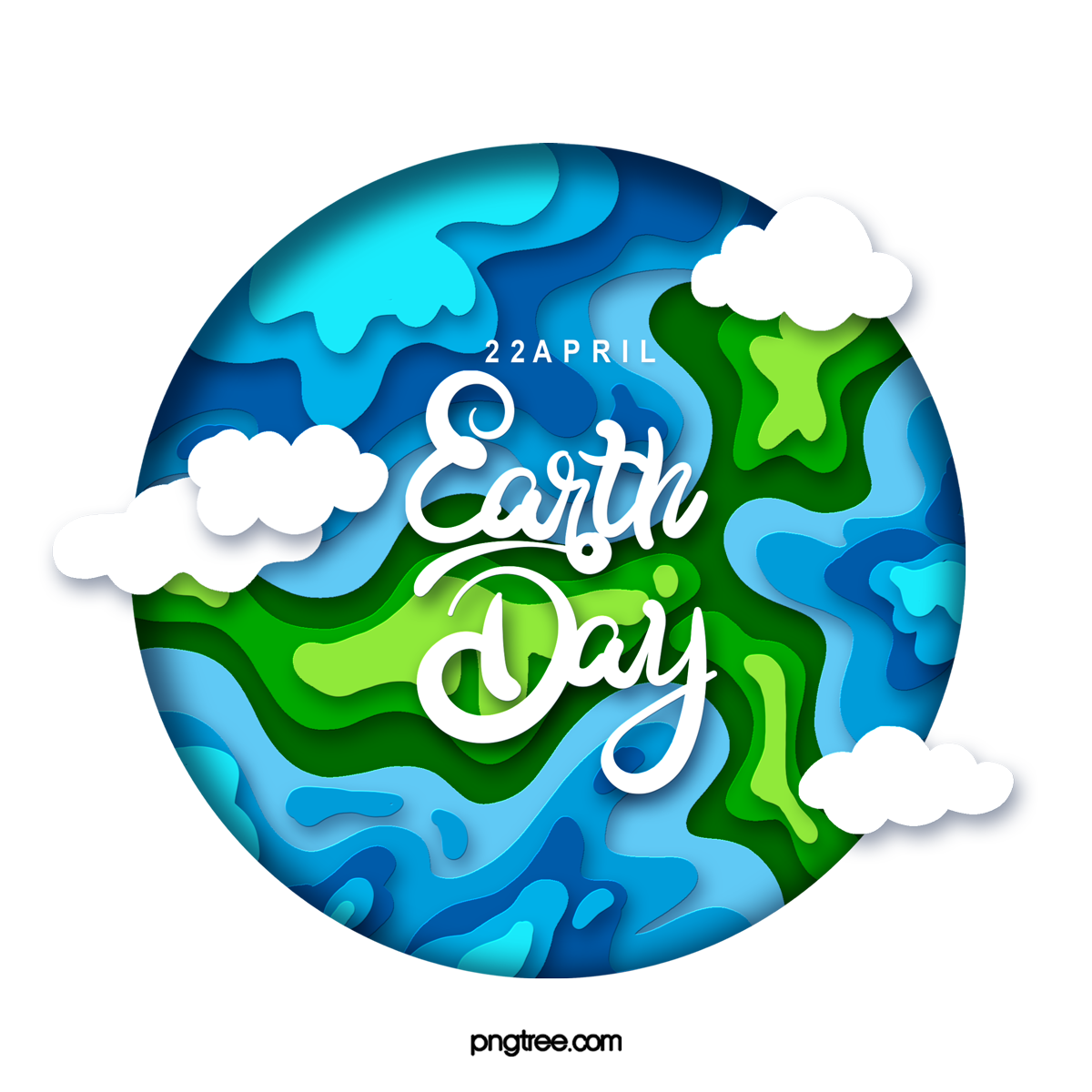 —Pngtree—blue earth day three-dimensional paper-cut_5348918