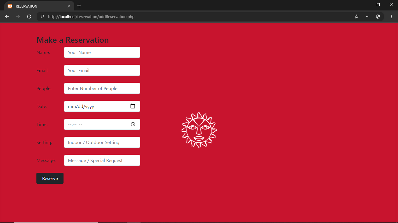 GitHub - amandasuzzanne/reservation