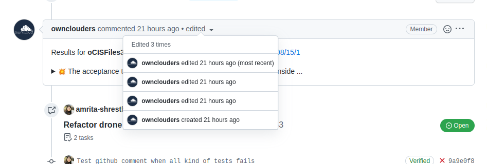 Refactor drone file related to test failure comment · Issue #7943 ...