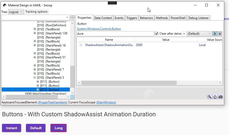 Question : Shadow Assist Animation · Issue #2650 · MaterialDesignInXAML ...