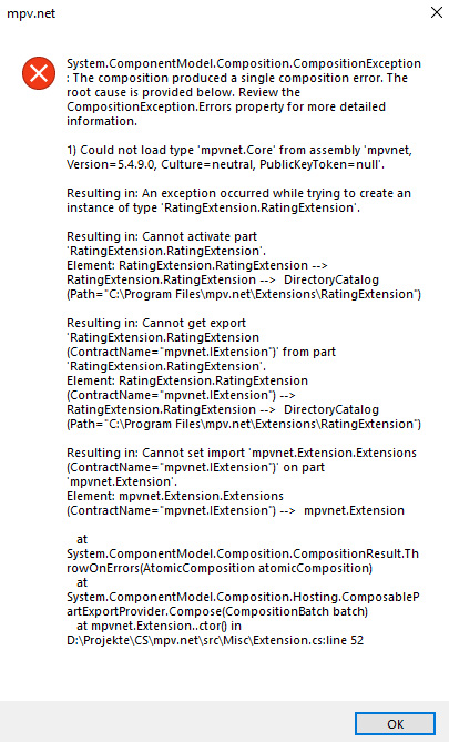 5.4.9.0 error message: RatingExtension · Issue #256 · mpvnet-player/mpv ...