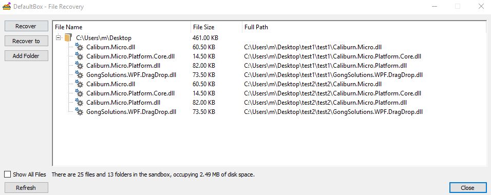 show subfolder tree in file recovery window · Issue #987 · sandboxie ...