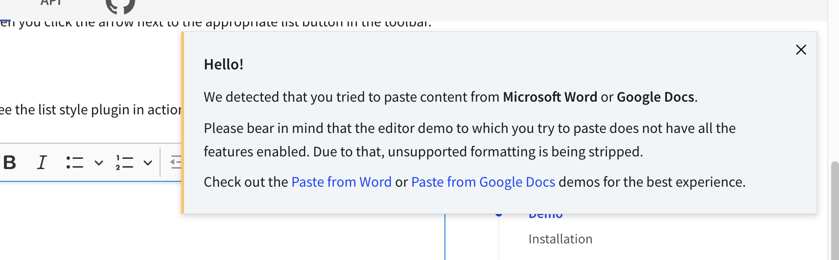 The Paste from Word demo could have more features · Issue #8181 ...