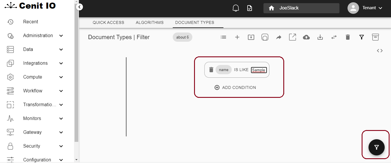 Generic Menu Filter 2