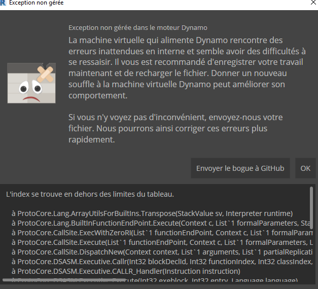 Crash - Unhandled · Issue #9938 · DynamoDS/Dynamo · GitHub