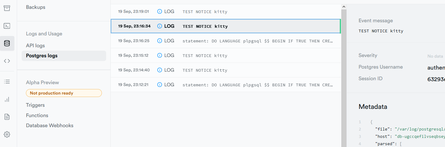 How to RAISE NOTICE with variable · supabase · Discussion #9044 · GitHub